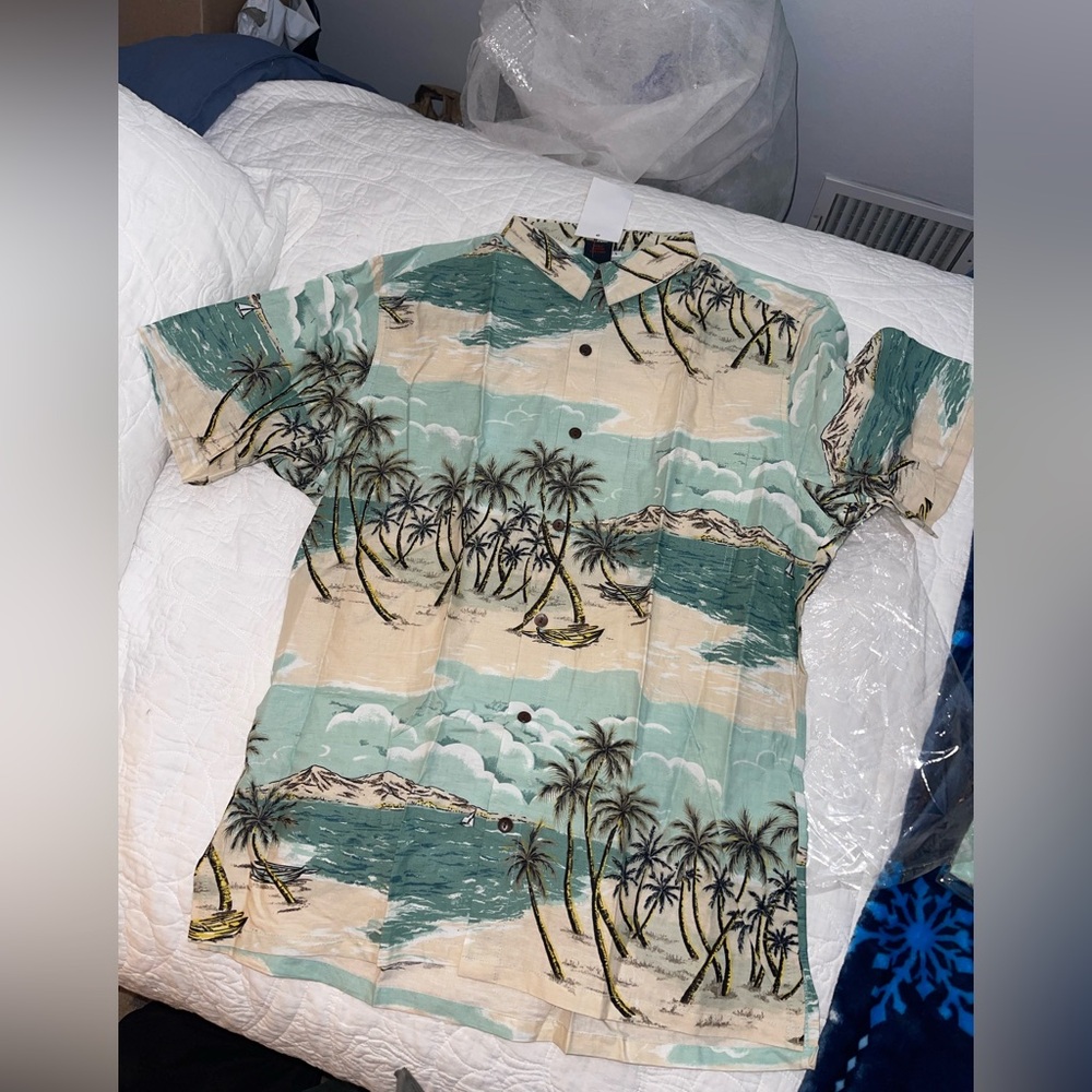 Tropical Print Men's Shirt NWT